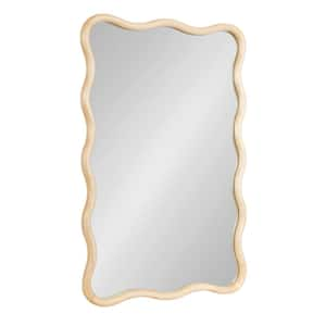 Talma Natural 24 in. W x 36 in. H Rectangle Wood Framed Mirror