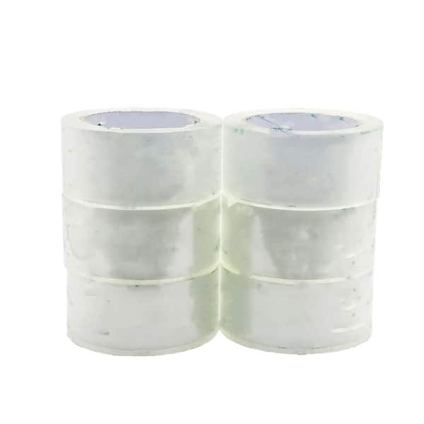 Crystal Clear Packing Tape Refill Rolls 2 mil x 1.88 in. 60 yds. for Sealing Moving Shipping Office Home 6 Rolls