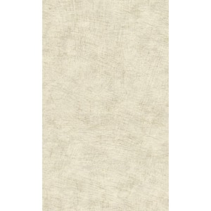 Ivory Cloudy-Like Plain Print Double Roll Non-Woven Non-Pasted Textured Wallpaper 57 Sq. Ft.