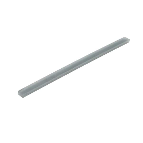 Apollo Tile Colorway 0.6 in. x 12 in. Dark Gray Glass Matte Pencil 