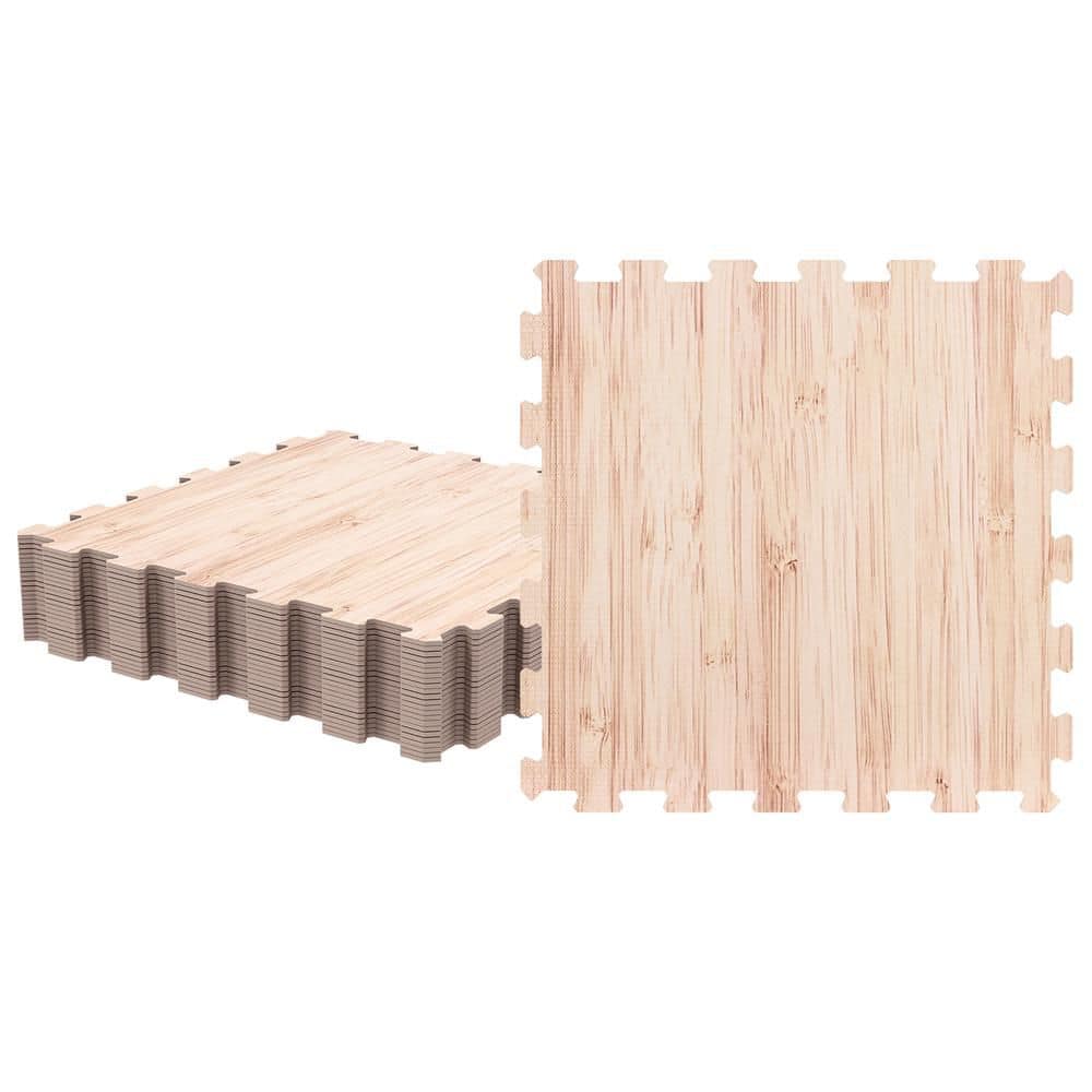 3PCS Interlocking Floor Tiles Wood Grain Printed EVA Foam Puzzle Tiles with Waterproof Surface price history on PriceWatchPro