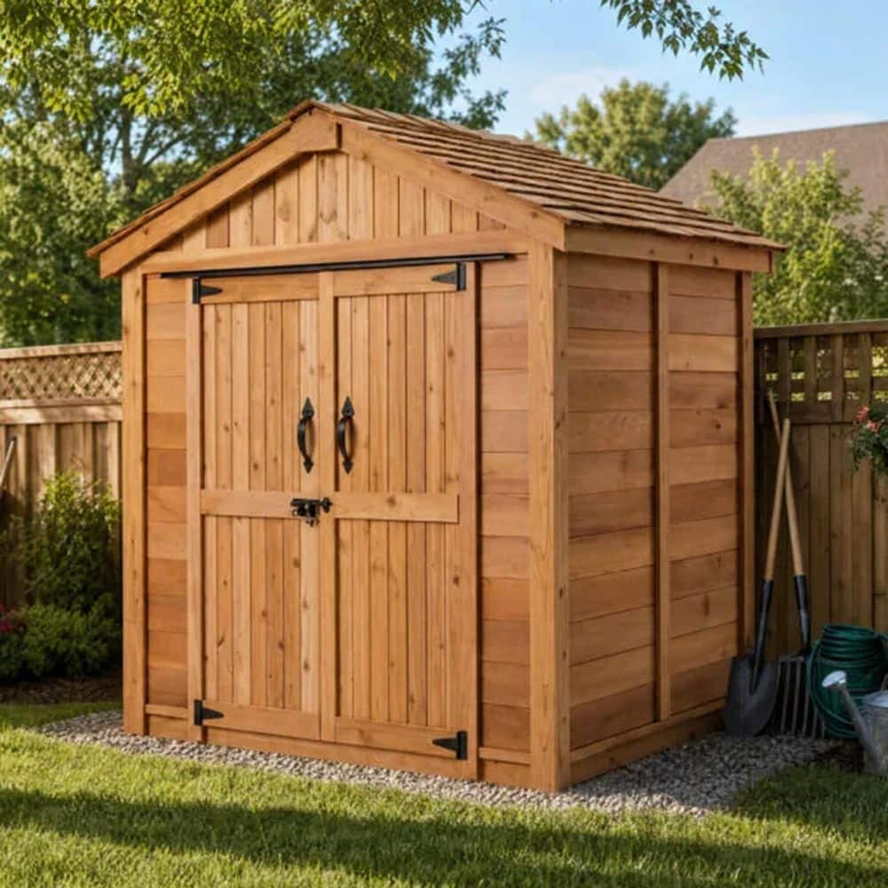Outdoor Living Today 6 ft. W x 4 ft. D Cedar Wood Shed Space