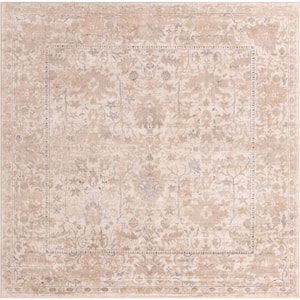 Portland Central Ivory 8 ft. x 8 ft. Square Area Rug
