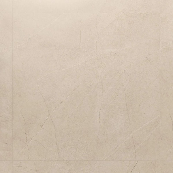 Dorian Sand Beige 47.24 in. x 47.24 in. Marble Look Antique Satin Porcelain Floor and Wall Tile (15.49 sq. ft. / Case)