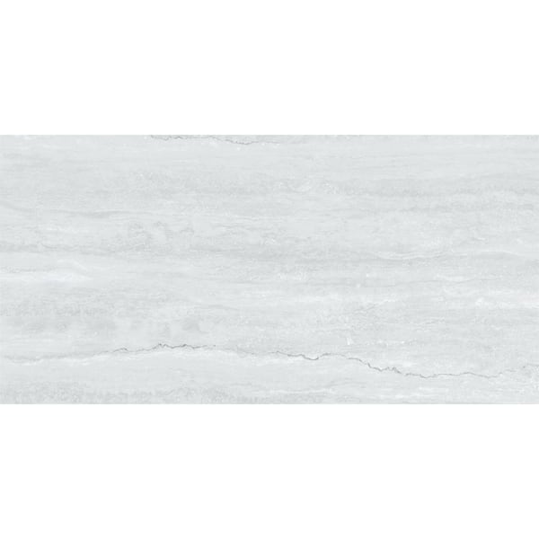 Lightstone Traverten Light Grey 24 in. x 48 in. Color Body Porcelain Floor and Wall Tile (15.5 sq. ft./Case)