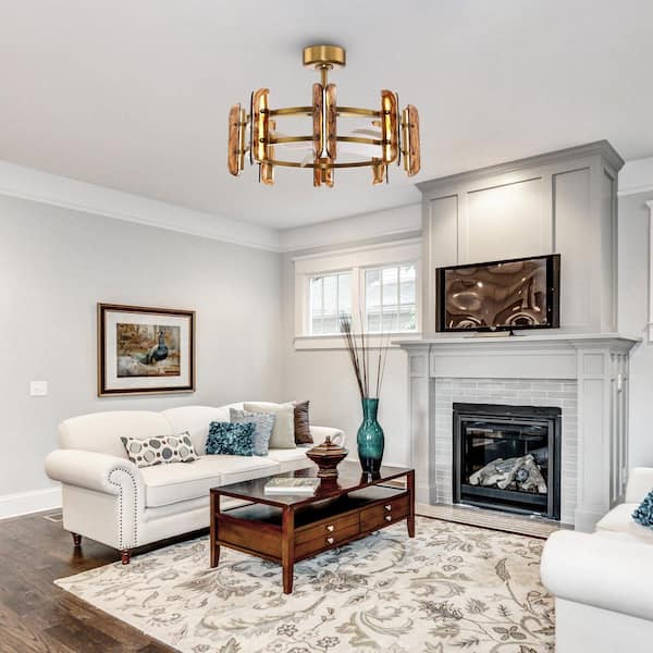 31.9 in. Indoor Antique Bronze Downrod Mount LED Ceiling Fan with Light Kit and Remote Control