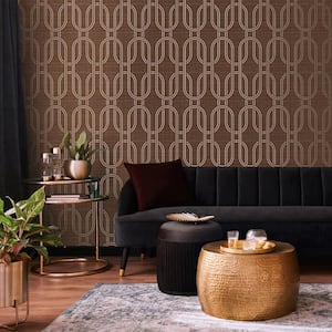 Indulgent Geo Ruby Removable Wallpaper Sample