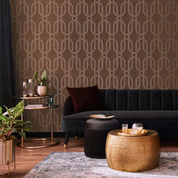 Indulgent Geo Ruby Removable Wallpaper Sample