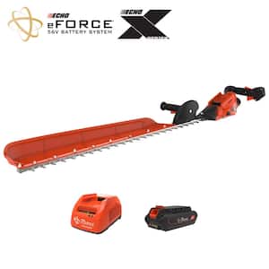 eFORCE 34 in. 56V X Series Single-Sided Cordless Battery Powered Hedge Trimmer with 2.5Ah Battery and Rapid Charger