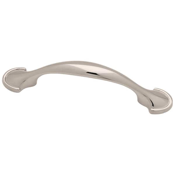 Liberty Liberty Half Round Foot 3 in. (76 mm) Polished Nickel Drawer Pull