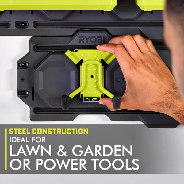 RYOBI LINK 7-Piece Wall Storage Kit with LINK Power Tool Hook and 