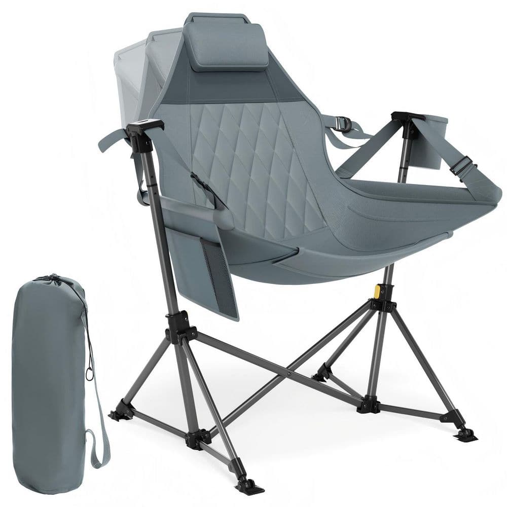 Oversized Swinging Hammock Chair, 400 lb. Adjustable Camping Lounge Chair for Outdoor Lawn Sports, Gray price history on PriceWatchPro
