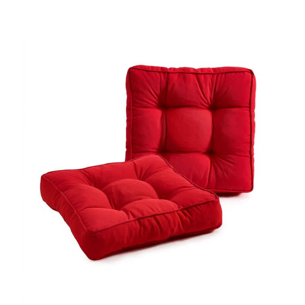 BLISSWALK 19 in. x 19 in. x 5 in. Outdoor Seat Cushions Pack of 2