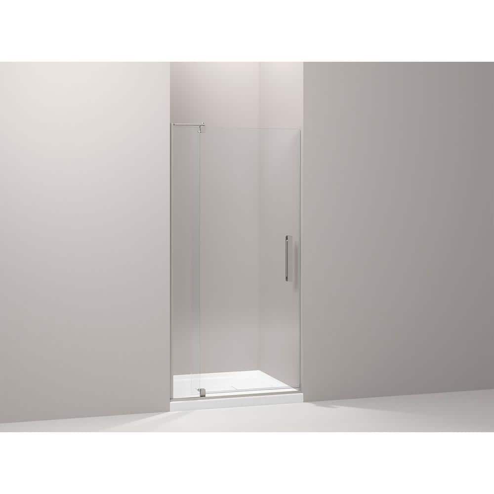Revel 36'' x 70'' Frameless Pivot Shower Door in Brushed Nickel