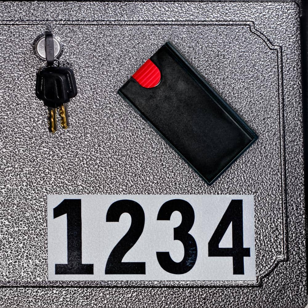 Galaxy Black Steel Lockable Wall-Mount Mailbox