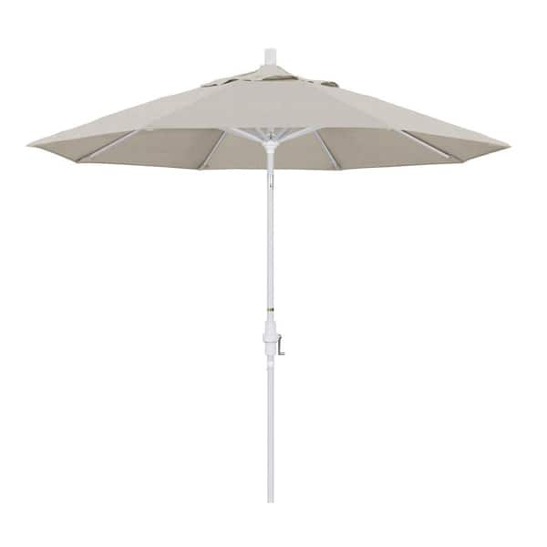 California Umbrella 9 ft. Aluminum Collar Tilt Patio Umbrella in ...