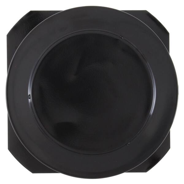 7 in. Dia Keepa Vent an Aluminum Static Roof Vent for Flat Roofs in Black