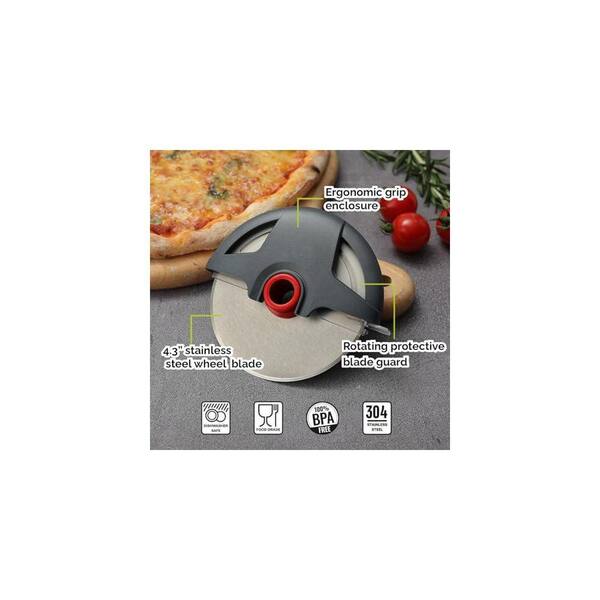Pizza Cutter Wheel Stainless Steel 4.3 Inch Large Cutting Blade