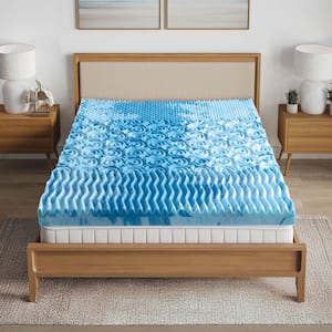 Nautica 4 in. King Cooling Gel 7-Zone Memory Foam Mattress Topper