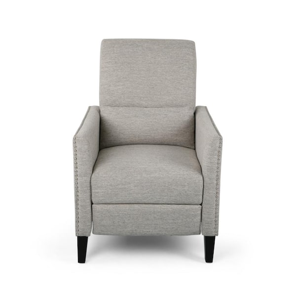 Grey push back recliner new arrivals