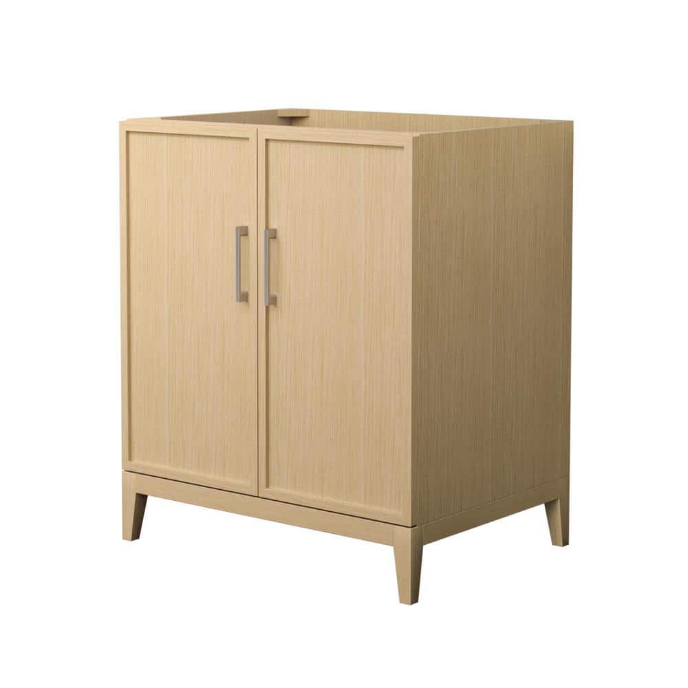 Elan 29 in. W x 21.5 in. D x 34.25 in. H Single Bath Vanity Cabinet without Top in White Oak with Brushed Nickel Trim price history on PriceWatchPro
