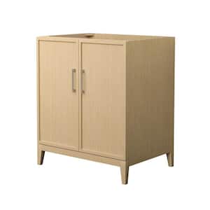 Elan 29 in. W x 21.5 in. D x 34.25 in. H Single Bath Vanity Cabinet without Top in White Oak with Brushed Nickel Trim