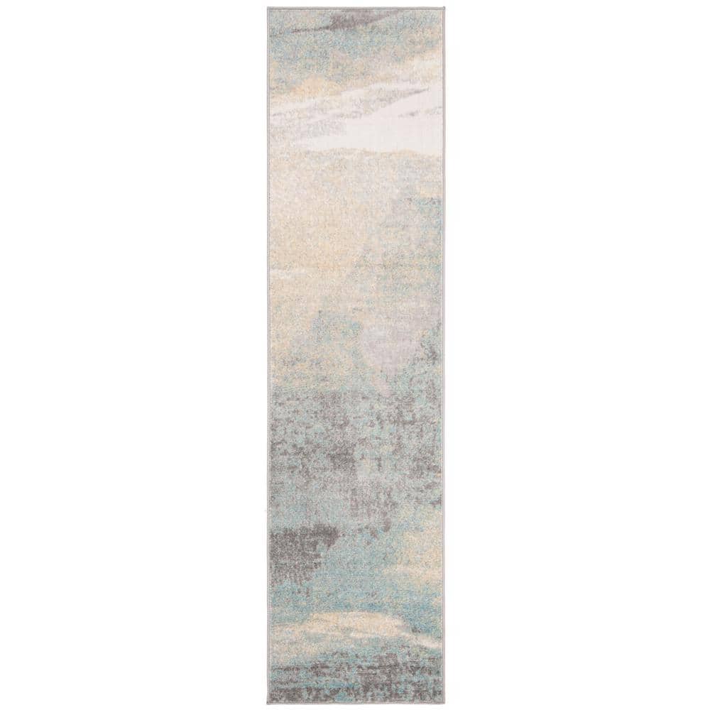 Jasper Grey/Gold 2 ft. x 6 ft. Abstract Runner Rug price history on PriceWatchPro