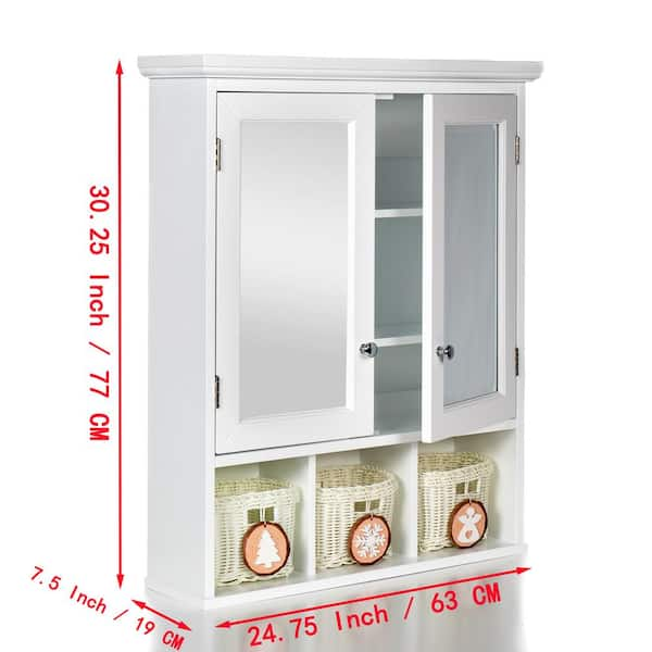 1pc Narrow Bathroom Storage Cabinet With Waterproof Toilet Side