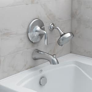 Willamette Single-Handle 3-Spray Tub and Shower Faucet in Polished Chrome (Valve Included)