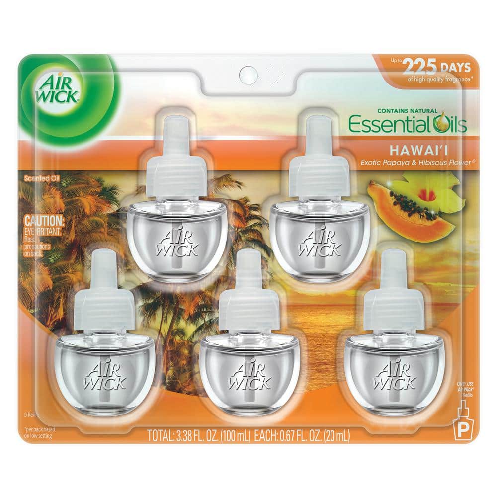 Air Wick 0.67 oz. Hawaii Automatic Air Freshener Oil Plug-In Refill (5- Refills) 62338-93794 - The Home Depot