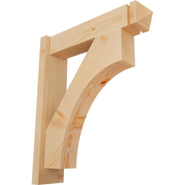 Ekena Millwork 6 in. x 26 in. x 22 in. Douglas Fir Westlake Arts and Crafts Smooth Outlooker