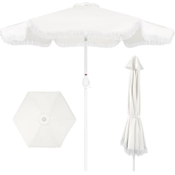 9 ft patio umbrella sale Blissun 9' Outdoor Umbrella, Outdoor Table Umbrella, Yard Umbrella, Market with 8 Sturdy Ribs, Push Button Tilt and Crank (Tan) : Patio, Lawn & Garden this umbrella effortlessly combines style and functionality Bellini Home and Gardens Blu11909-1