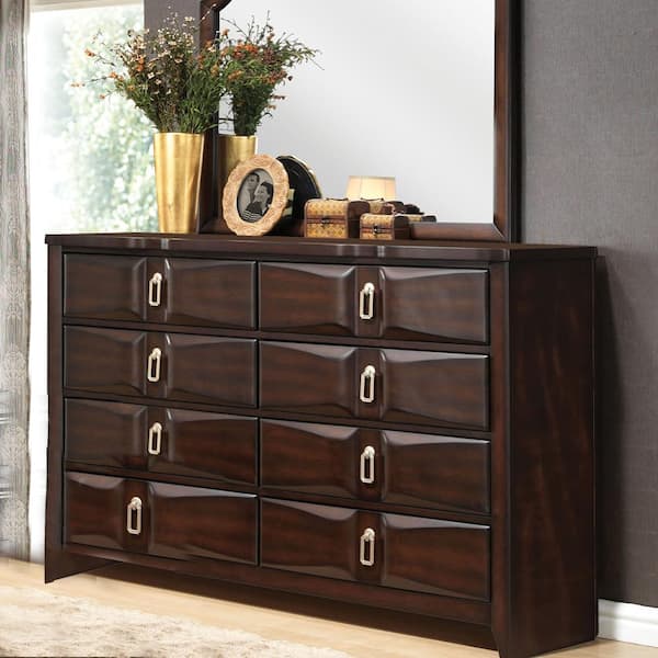 Espresso dresser deals 8 drawer