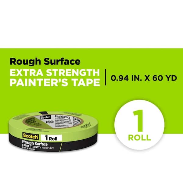 Scotch 0.94 in. x 60.1 yds. Masking Tape for Hard-to-Stick Surfaces (Case of 36)