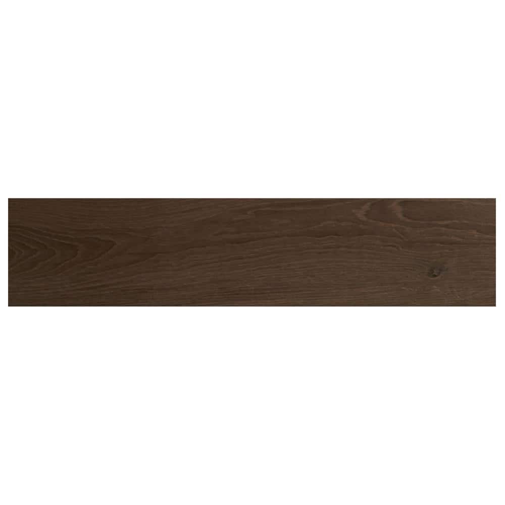 Daltile Lakewood Dark Brown 8 in. x 36 in. Ceramic Floor and Wall
