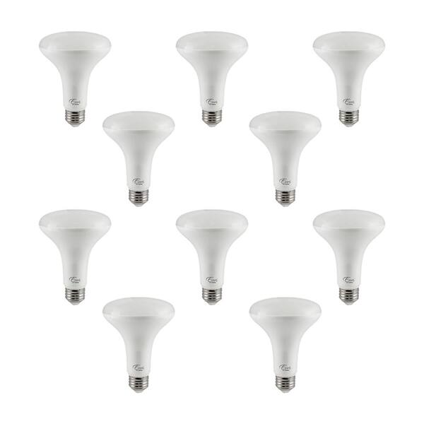 Euri Lighting 65-Watt Equivalent BR30 Energy Star and Dimmable LED Light Bulb in Soft White 3000K (10-Pack)