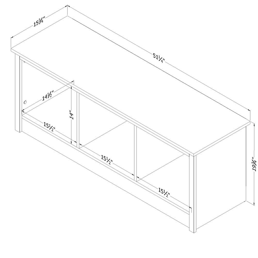 Contemporary Rubbed Black Mudroom Bench with Open Storage