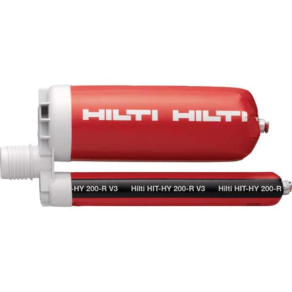 Hilti HY 200-R V3 11.1 oz. Injectable Hybrid Mortar with Foil Packs, Mixer, and Extension (25-Pack)