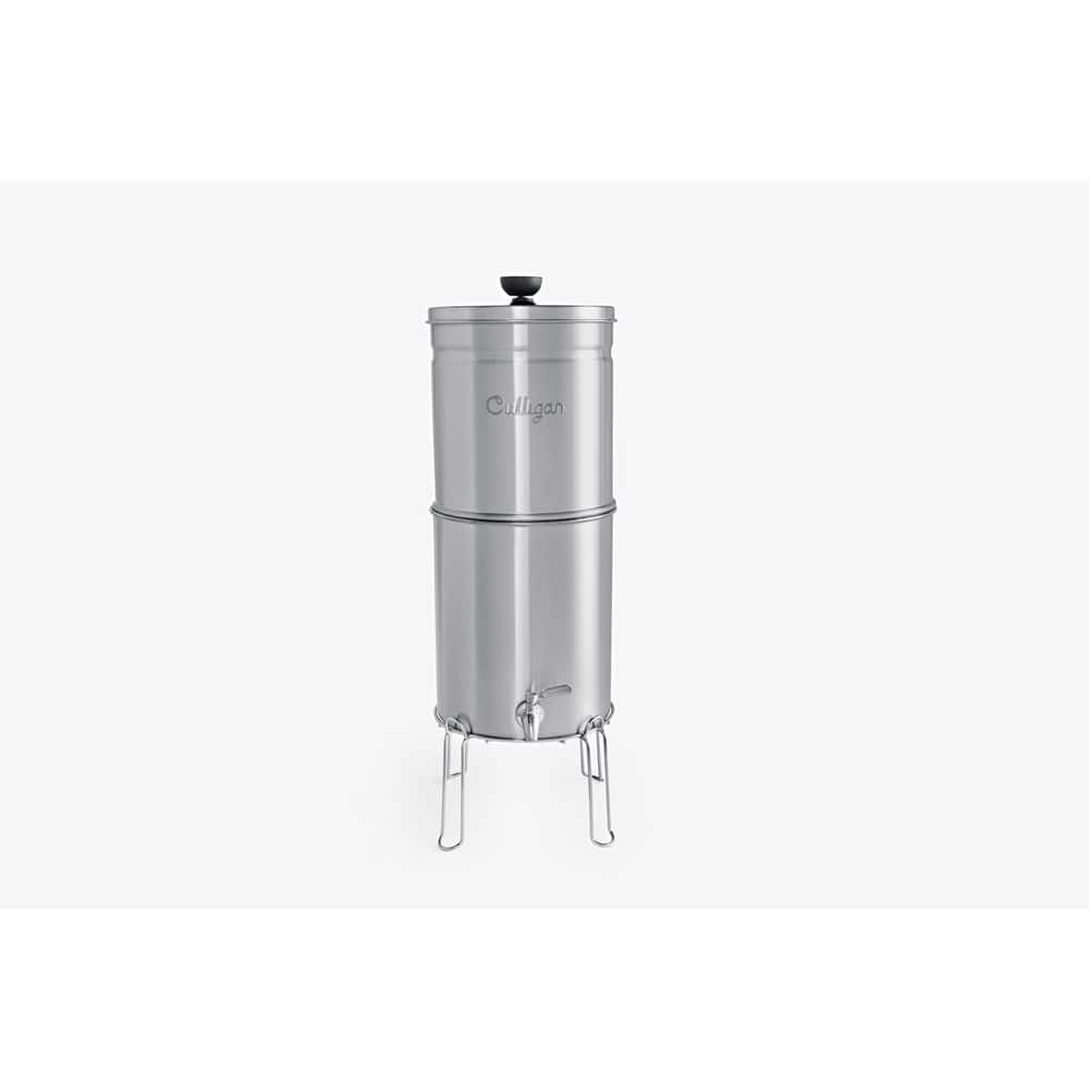 Venture Brushed Stainless Steel with 1-Pack MaxClear 7 in. filter