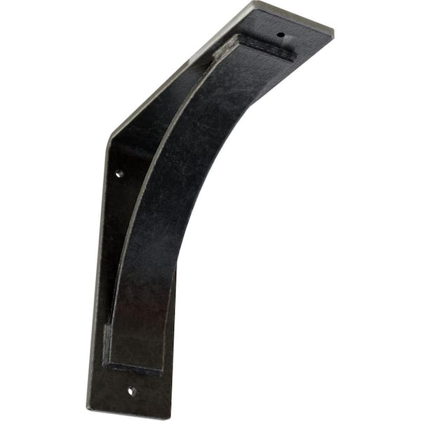 Ekena Millwork 3 in. x 10 in. x 10 in. Antiqued Pewter Morris Steel Bracket