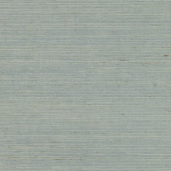 Kenneth James Zhejiang Aquamarine Grasscloth Wallpaper Sample