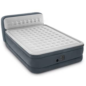Queen Ultra Plush Deluxe Air Mattress with Pump and Headboard