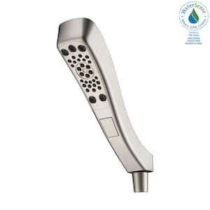 4-Spray Patterns 1.75 GPM 2.38 in. Wall Mount Handheld Shower Head with H2Okinetic in Stainless