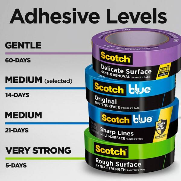 3M ScotchBlue 0.94 in. x 60 yds. Sharp Lines Painter's Tape with Edge-Lock  2093-24NC - The Home Depot