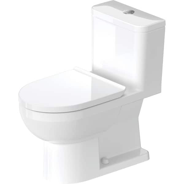 Duravit No.1 1-Piece 0.92 GPF Dual Flush Elongated Toilet in. White (Seat Included)