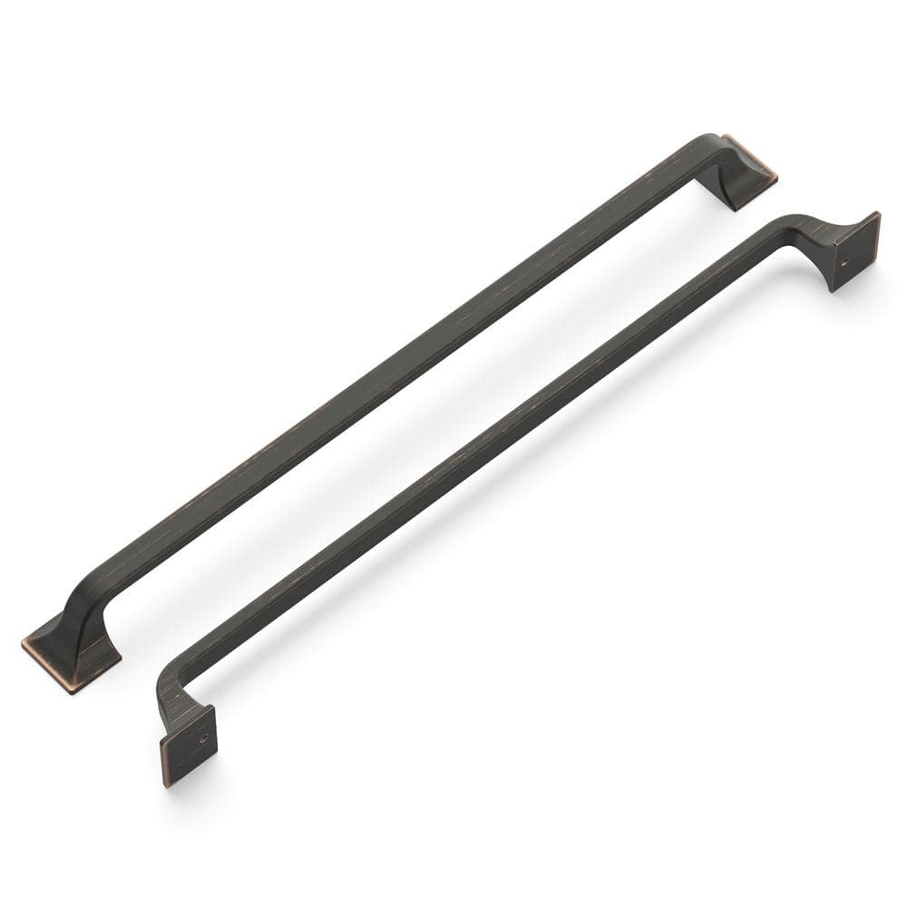 Forge Collection Pull 12 in. (305 mm) Center to Center Oil Rubbed Vintage Bronze Finish Cabinet Bar Pull (5-Pack) price history on PriceWatchPro