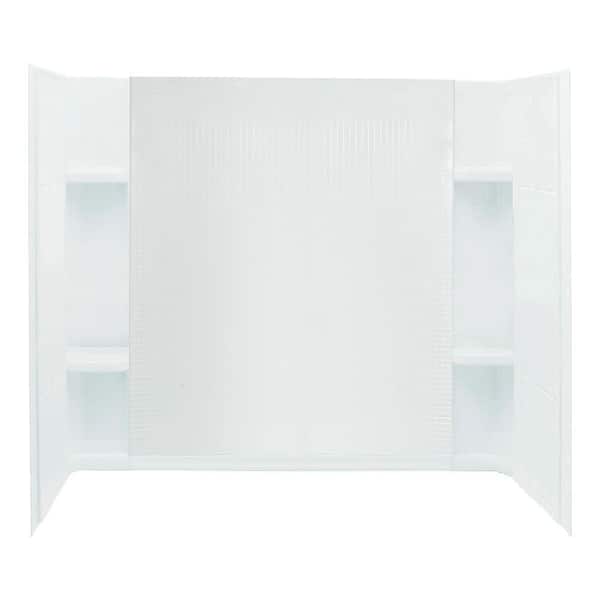 STERLING Accord 32 in. x 60 in. x 55.875 in. 3-piece Direct-to-Stud Tub Wall Set in White