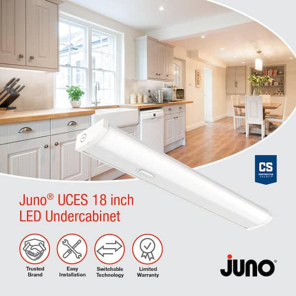 Juno Contractor Select UCES 18 in. Hardwired White Integrated LED