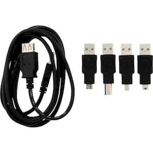 USB Universal Adapter Cord, Black