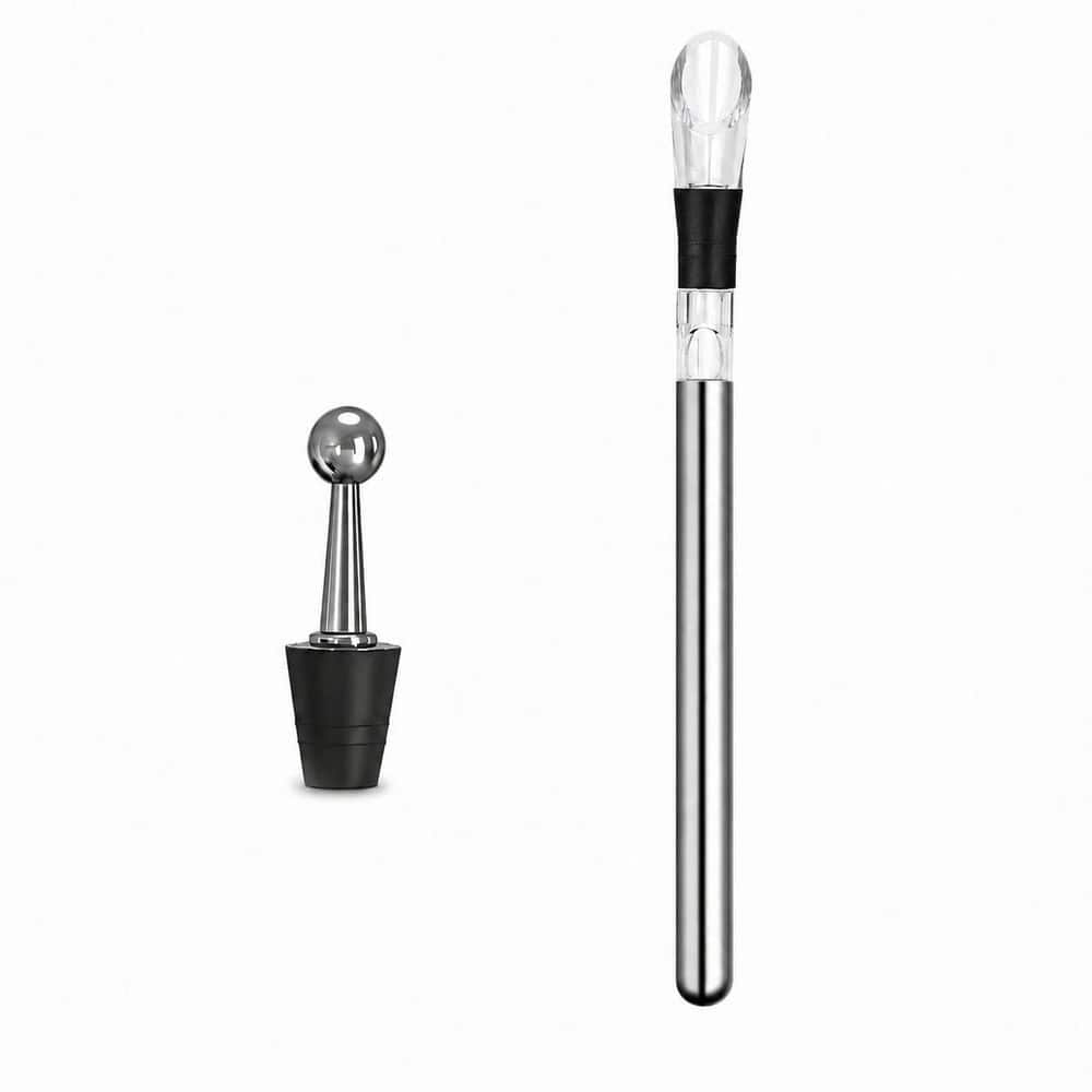 3-in-1 Stainless Steel Wine Bottle Cooler Stick with Built-In Aerator and Pourer for Chilling Wine Stick price history on PriceWatchPro